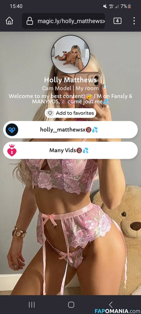 Holly Matthews / HollyMatthewsx / holly_matthewsx / hollymatthews Meztelen OnlyFans  Kikerült fotó #4